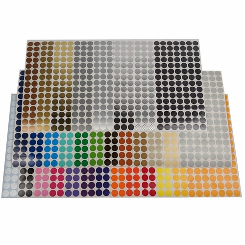 Color coding dot labels 4 - coding, 1/4