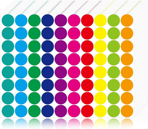 Colored dot stickers color - colored,