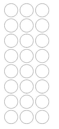 White round label dots - label,