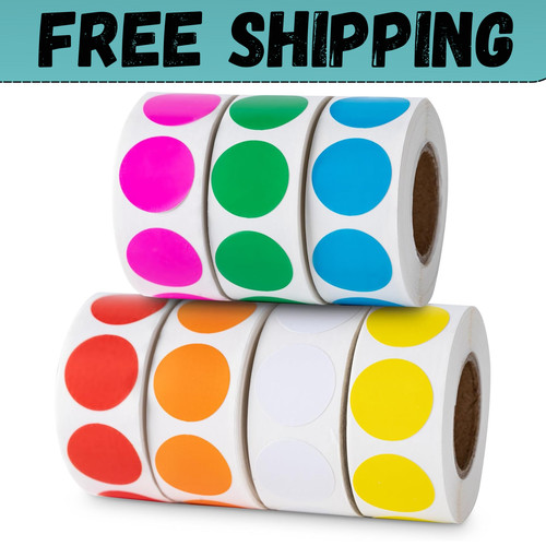 3500 pcs colored dot stickers - pcs,